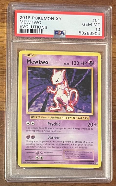 mewtwo 2016 lv 53 price|mewtwo psa 10 price.